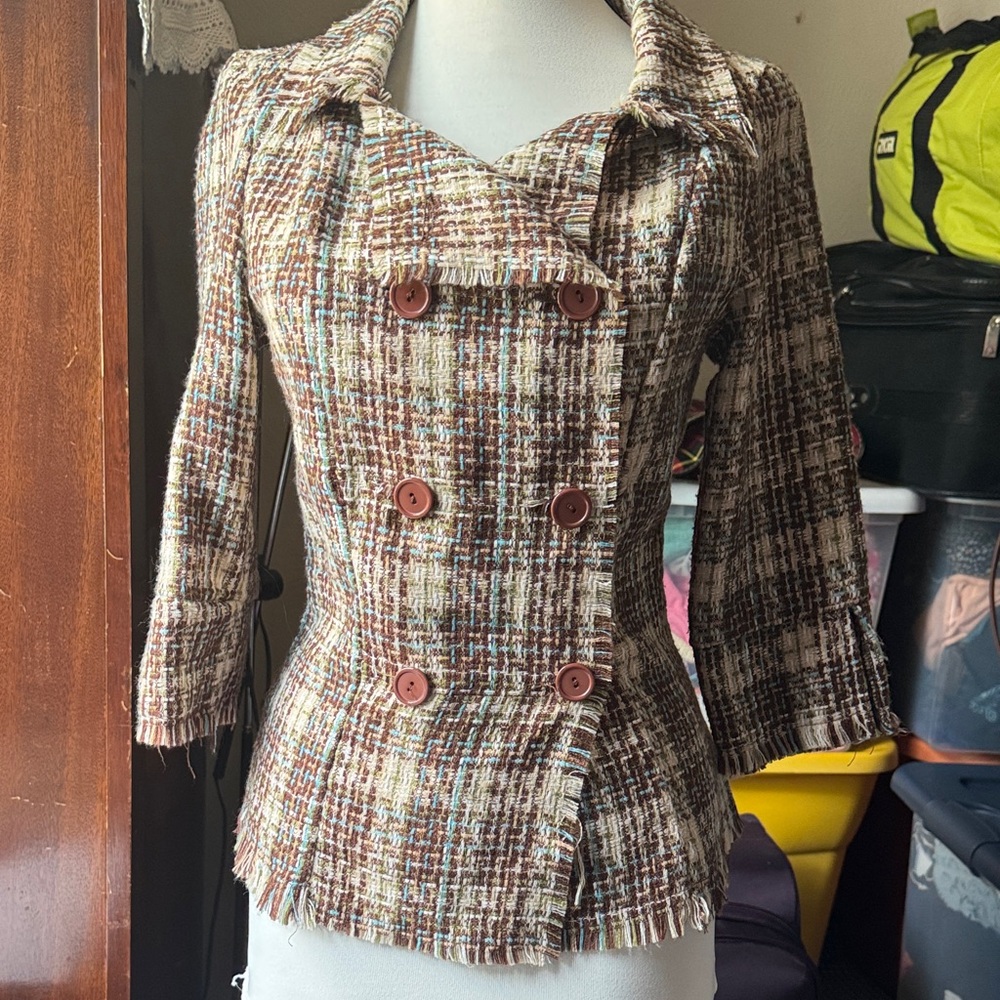 Vintage Ginger G brown Tweed jacket